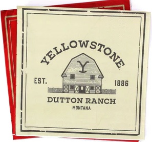 Lunch Napkin Yellowstone. 16 Count Package.
