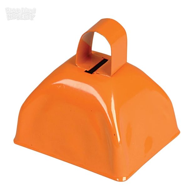 3" Orange Metal Cowbell