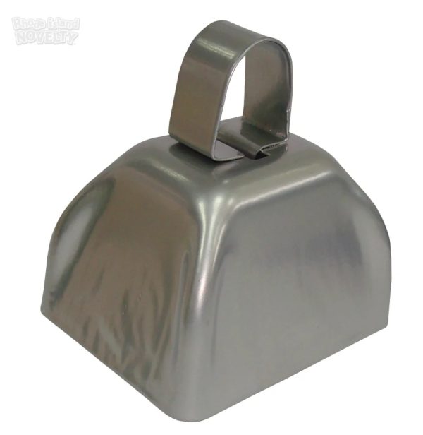 3" Silver Metal Cowbell