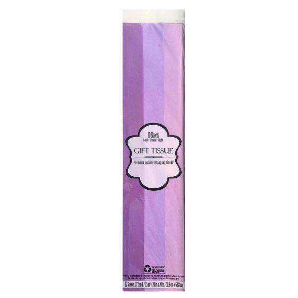10 Count Shades of Purple Tissue Paper
