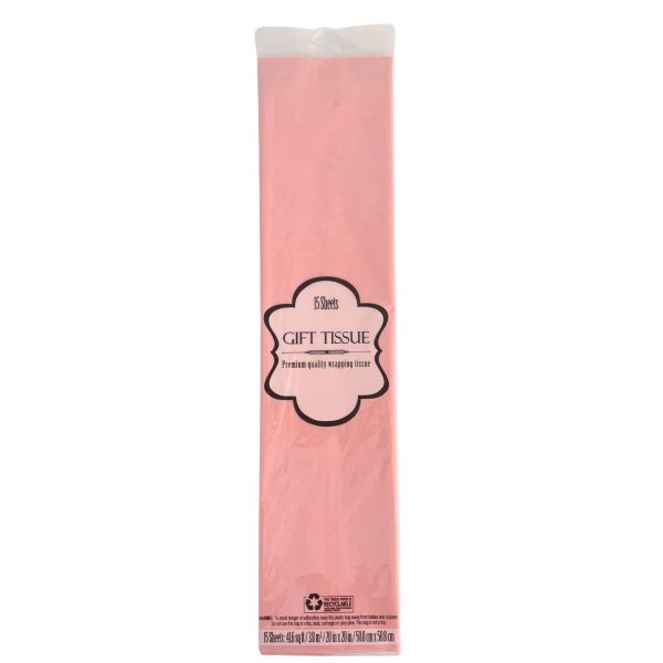 15 Count Pink Tissue Paper