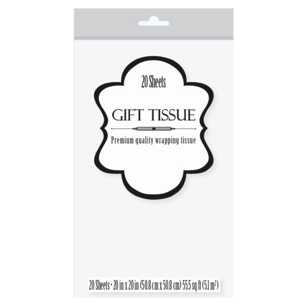20 Count White Tissue Paper