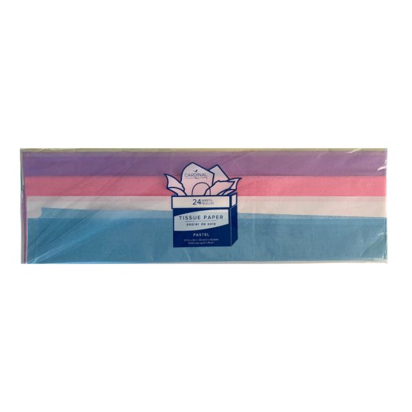 24 Count Cool Pastel Tissue Paper