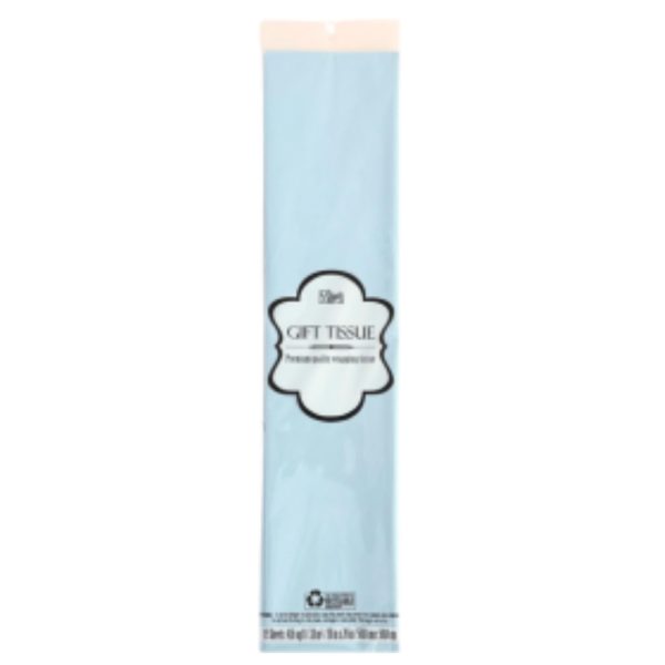 15 Count Sky Blue Tissue Paper