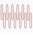 33" Red Beads-12 Count Package. This is a Non Returnable Item.