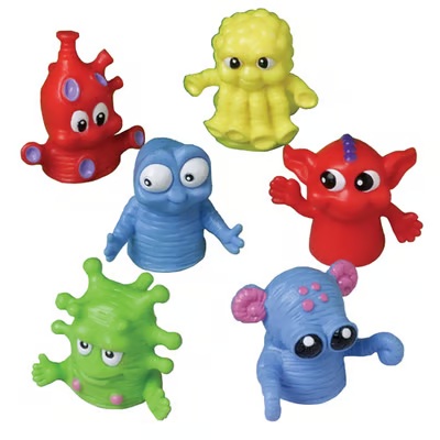 Monster Finger Puppets-12 Count Package.