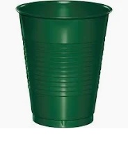 16 Ounce Plastic Tumbler Hunter Green-20 Count Package.