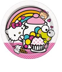 7" Paper Plate Hello Kitty