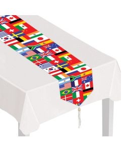 International Flags Table Runner. 6' Long.