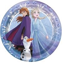 7" Paper Plate Frozen 2-8 Count Package.