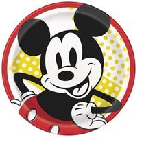 9" Paper Plate Micky Mouse-8 Count Package.