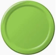 7" Paper Plate Fresh Lime-24 Count Package.