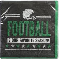 Beverage Napkin Football is Our Favorite Season!-16 Count Package.