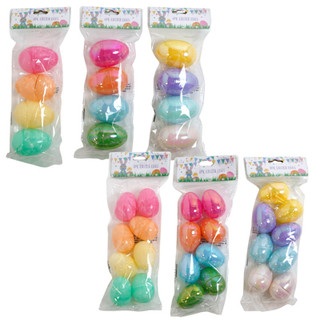 Easter Eggs-Assorted Styles-Large Eggs-4 Package Count. Small Eggs-8 Package Count. Please Specify 4 Count or 8 Count.