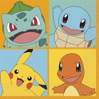 Lunch Napkin Pokemon-16 Count Package.