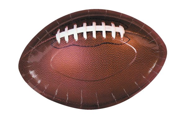 Paper Plate Football Shaped-8 Count Package