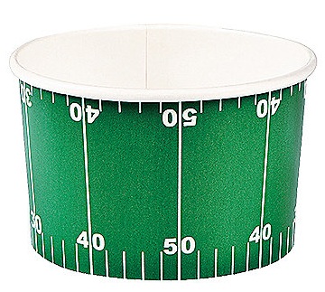 Football Chili Bowls-12 Count Package. This Item is Not Microwave Safe.